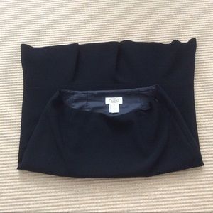 Talbots Black Skirt w/ Back Ruffle - Size 8